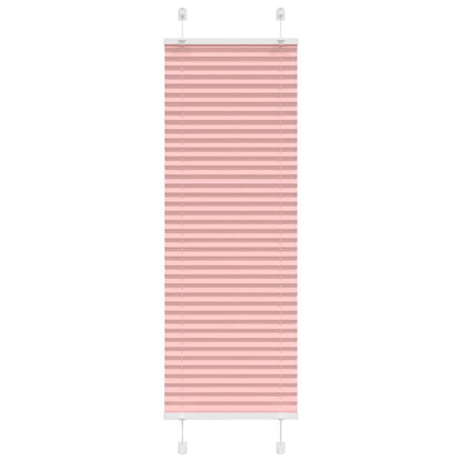 Pleated Blind Pink 40x100 cm Fabric Width 39.4 cm Polyester