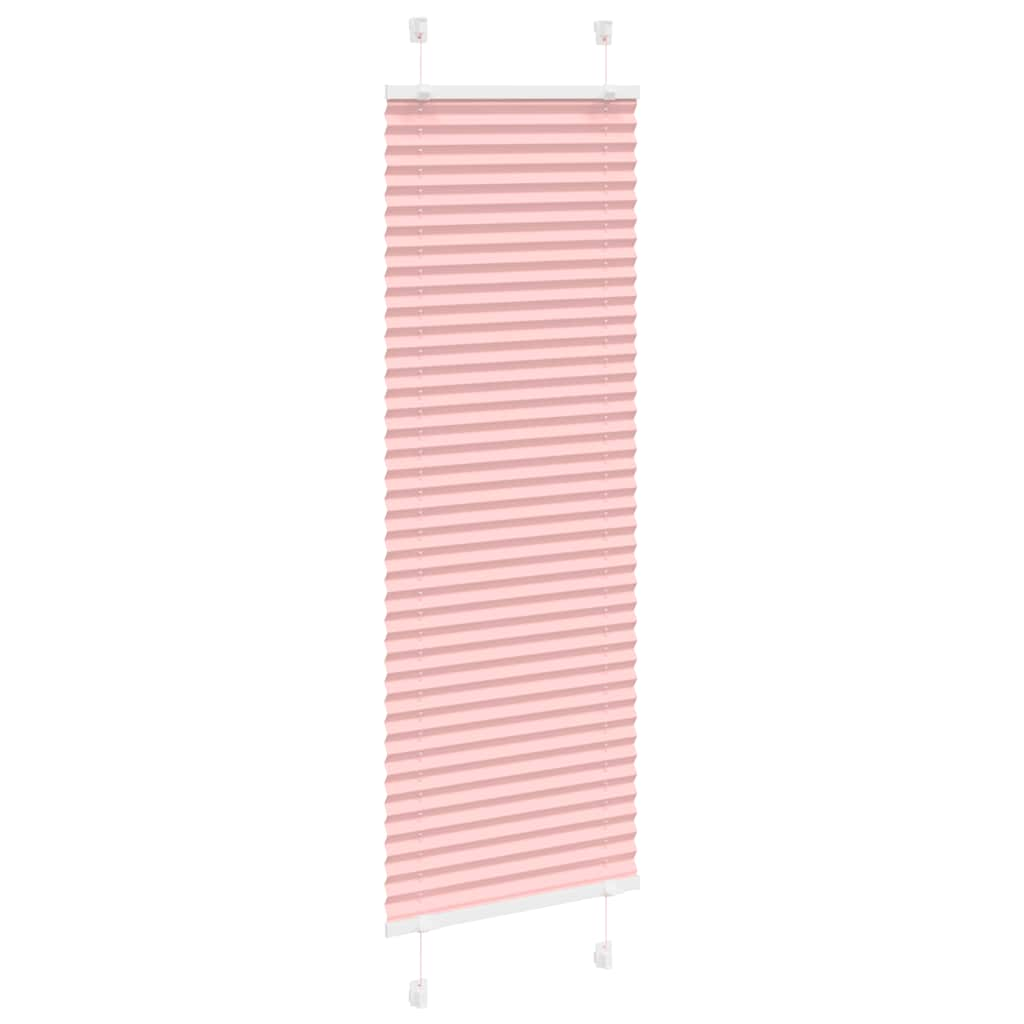 Pleated Blind Pink 40x100 cm Fabric Width 39.4 cm Polyester