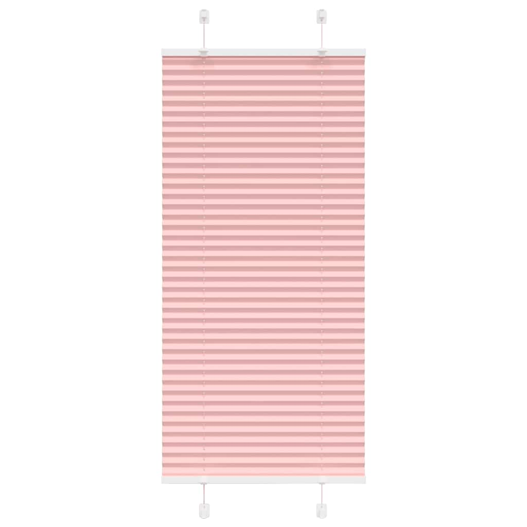 Pleated Blind Pink 55x100 cm Fabric Width 54.4 cm Polyester