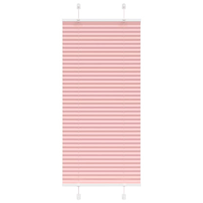 Pleated Blind Pink 55x100 cm Fabric Width 54.4 cm Polyester