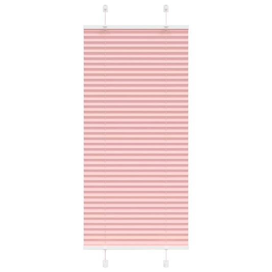 Pleated Blind Pink 55x100 cm Fabric Width 54.4 cm Polyester