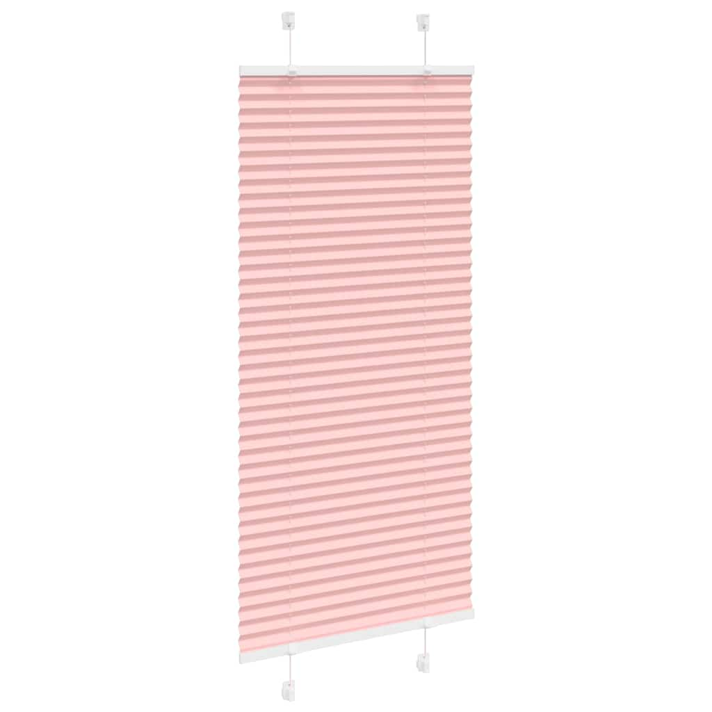 Pleated Blind Pink 55x100 cm Fabric Width 54.4 cm Polyester