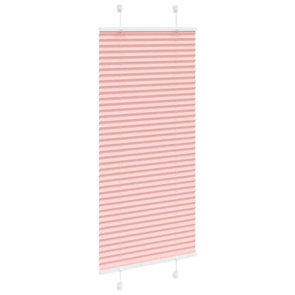 Pleated Blind Pink 55x100 cm Fabric Width 54.4 cm Polyester