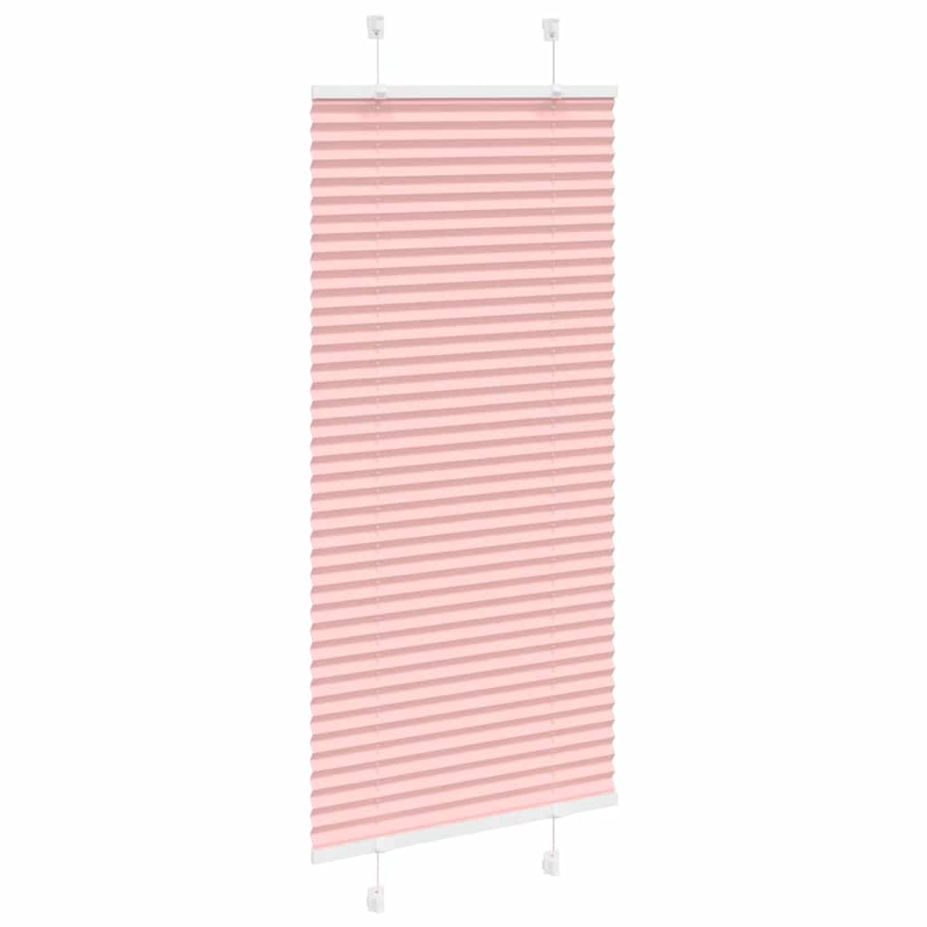 Pleated Blind Pink 60x100 cm Fabric Width 59.4 cm Polyester