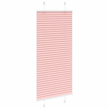 Pleated Blind Pink 60x100 cm Fabric Width 59.4 cm Polyester