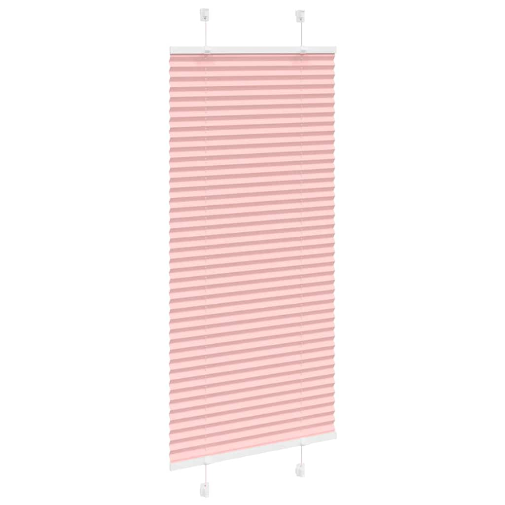 Pleated Blind Pink 65x100 cm Fabric Width 64.4 cm Polyester