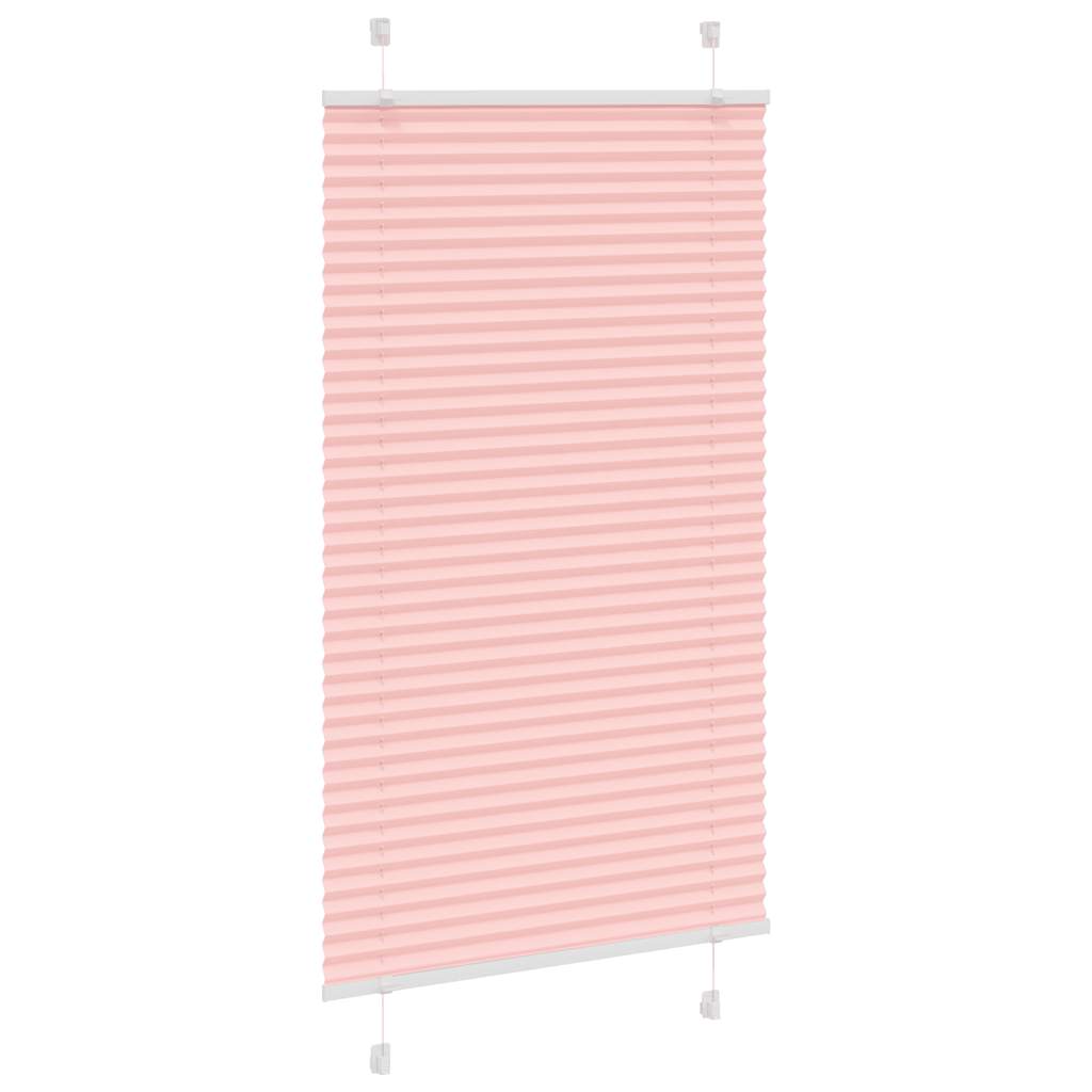 Pleated Blind Pink 70x100 cm Fabric Width 69.4 cm Polyester