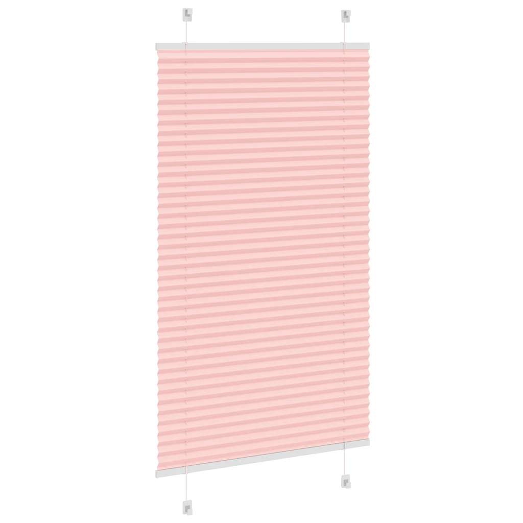 Pleated Blind Pink 70x100 cm Fabric Width 69.4 cm Polyester