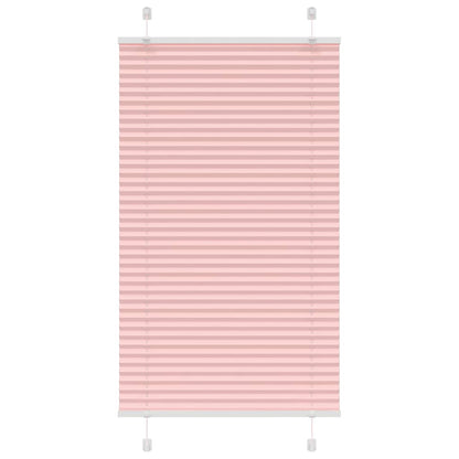 Pleated Blind Pink 75x100 cm Fabric Width 74.4 cm Polyester