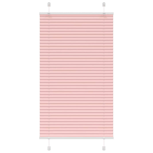 Pleated Blind Pink 75x100 cm Fabric Width 74.4 cm Polyester