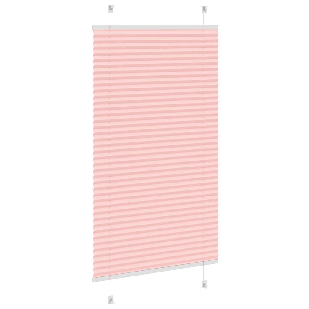 Pleated Blind Pink 75x100 cm Fabric Width 74.4 cm Polyester