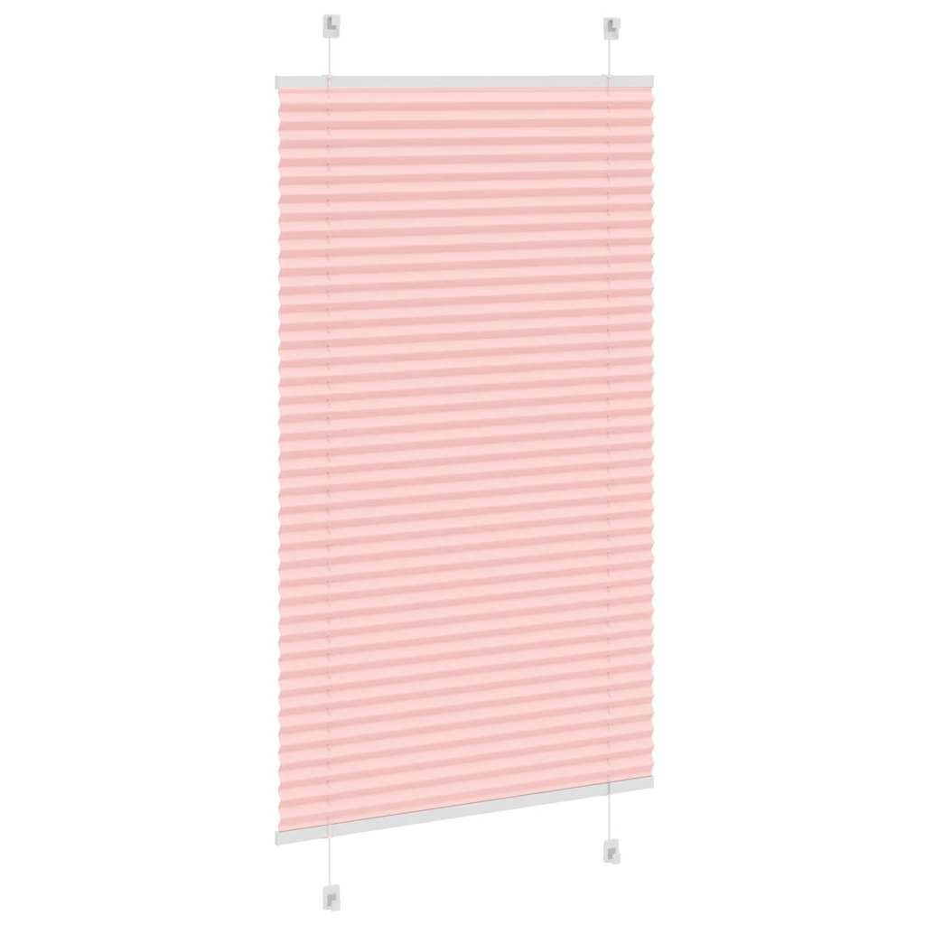 Pleated Blind Pink 80x100 cm Fabric Width 79.4 cm Polyester