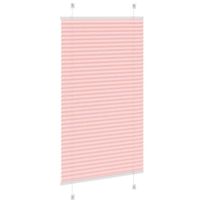 Pleated Blind Pink 80x100 cm Fabric Width 79.4 cm Polyester