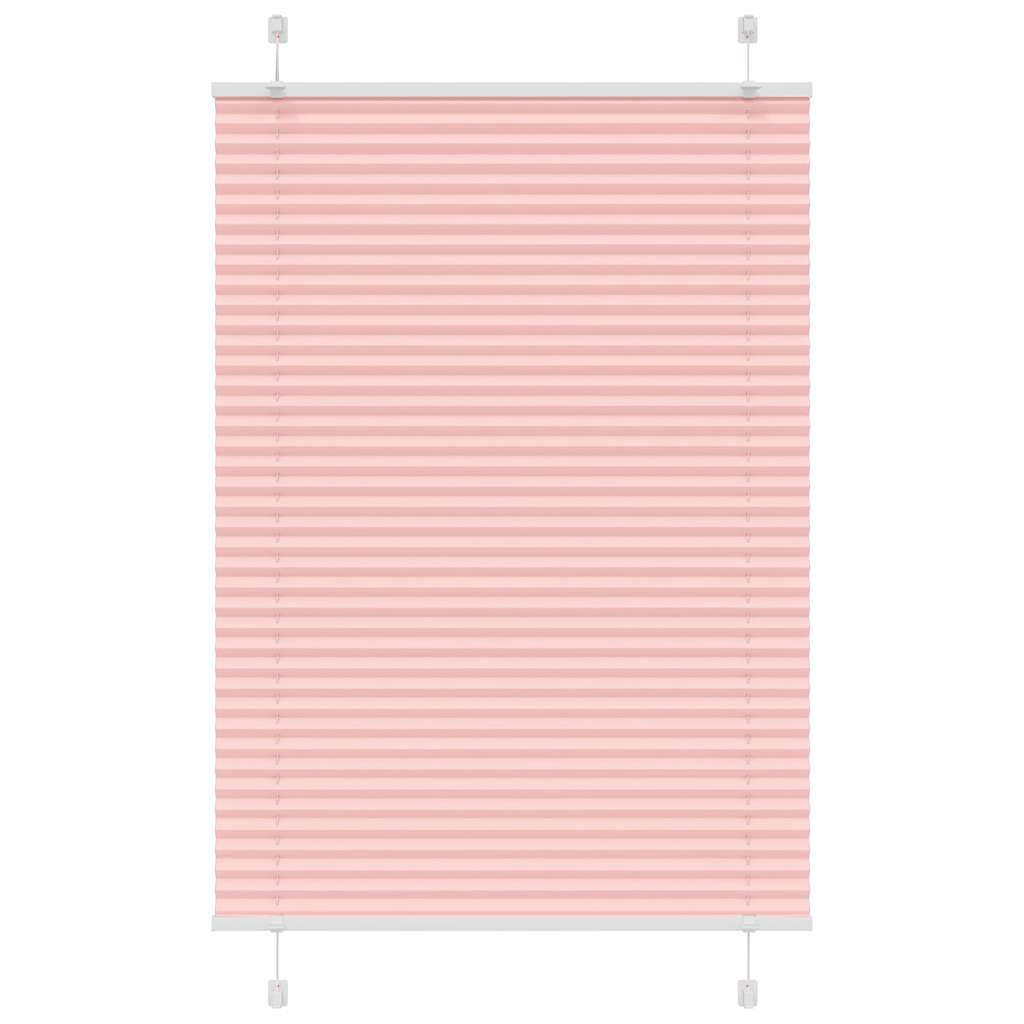 Pleated Blind Pink 85x100 cm Fabric Width 84.4 cm Polyester