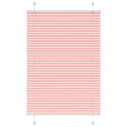 Pleated Blind Pink 85x100 cm Fabric Width 84.4 cm Polyester