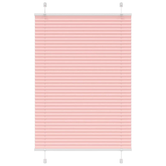 Pleated Blind Pink 85x100 cm Fabric Width 84.4 cm Polyester