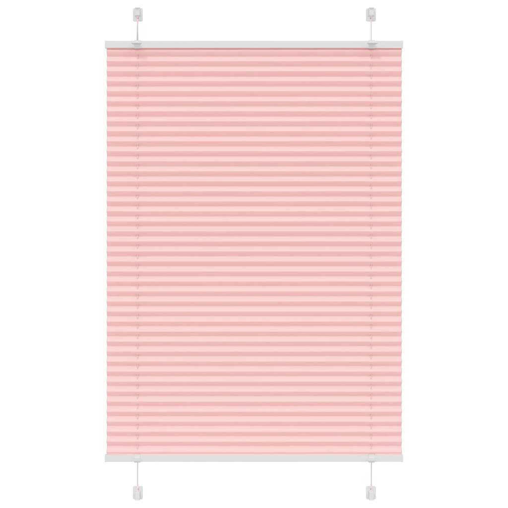 Pleated Blind Pink 90x100 cm Fabric Width 89.4 cm Polyester