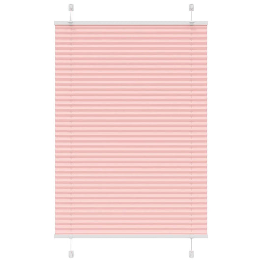 Pleated Blind Pink 90x100 cm Fabric Width 89.4 cm Polyester