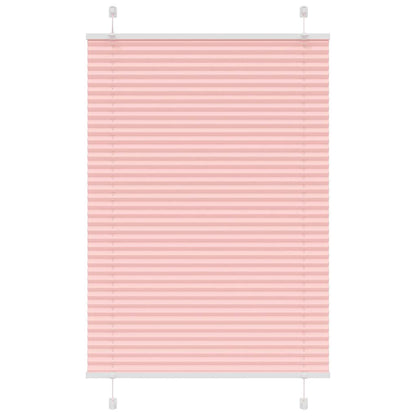 Pleated Blind Pink 100x100 cm Fabric Width 99.4 cm Polyester