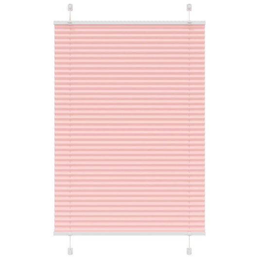 Pleated Blind Pink 100x100 cm Fabric Width 99.4 cm Polyester