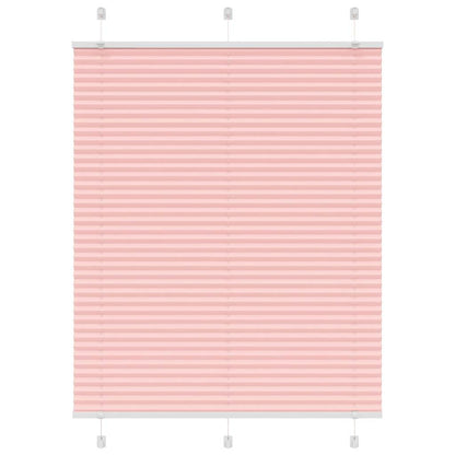 Pleated Blind Pink 105x100 cm Fabric Width 104.4 cm Polyester