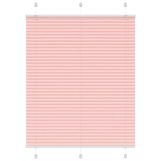 Pleated Blind Pink 105x100 cm Fabric Width 104.4 cm Polyester