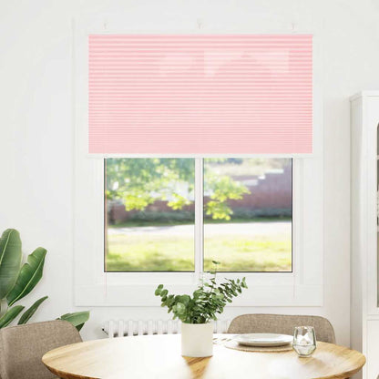 Pleated Blind Pink 105x100 cm Fabric Width 104.4 cm Polyester