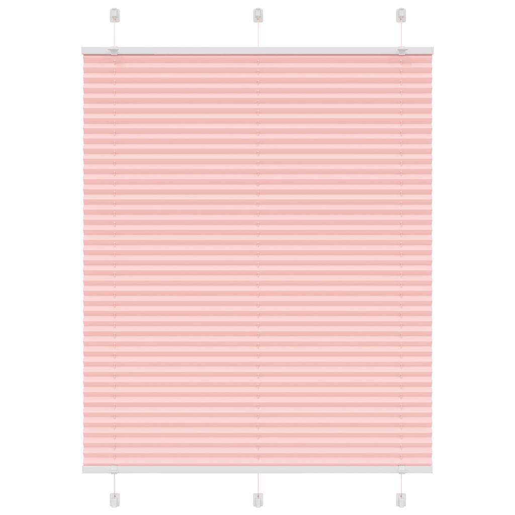 Pleated Blind Pink 110x100 cm Fabric Width 109.4 cm Polyester