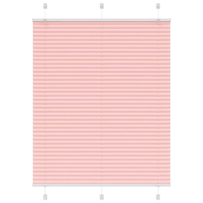 Pleated Blind Pink 110x100 cm Fabric Width 109.4 cm Polyester