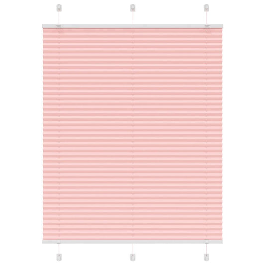 Pleated Blind Pink 110x100 cm Fabric Width 109.4 cm Polyester