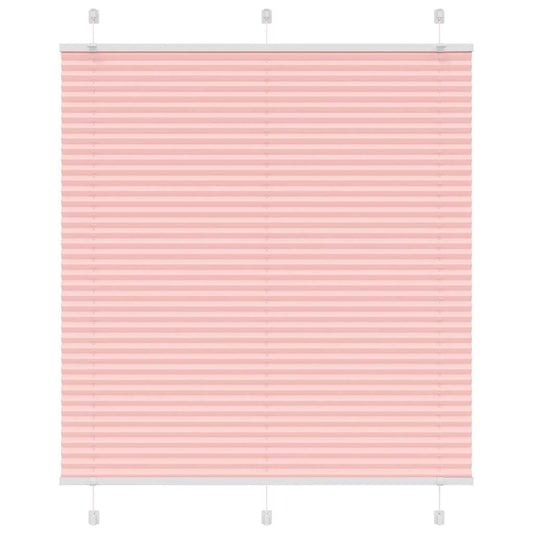 Pleated Blind Pink 115x100 cm Fabric Width 114.4 cm Polyester