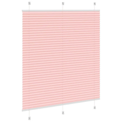 Pleated Blind Pink 115x100 cm Fabric Width 114.4 cm Polyester