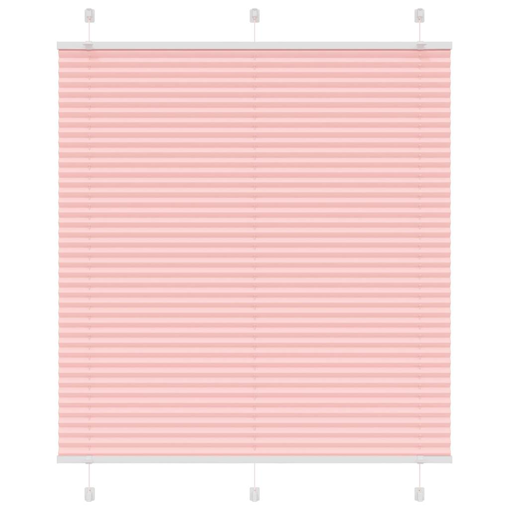 Pleated Blind Pink 120x100 cm Fabric Width 119.4 cm Polyester