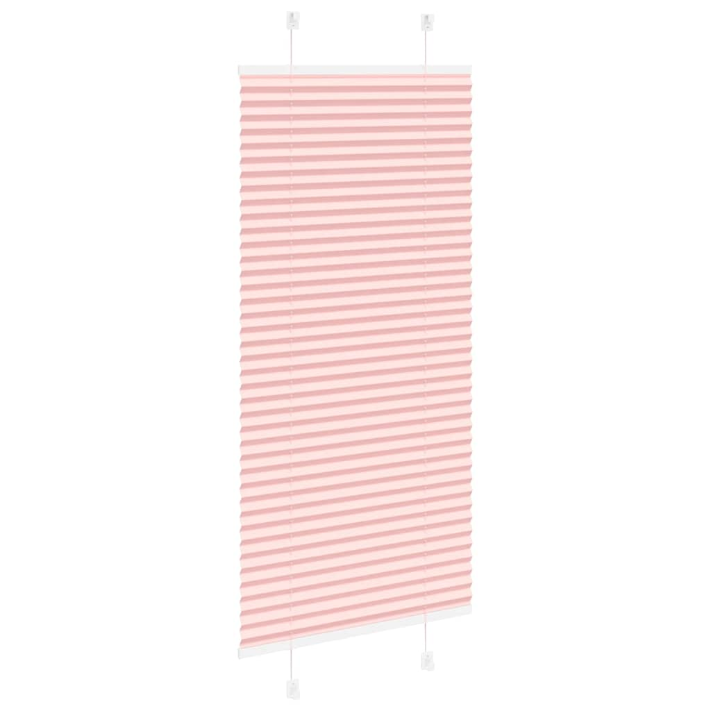 Pleated Blind Pink 65x150 cm Fabric Width 64.4 cm Polyester