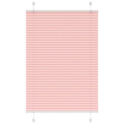 Pleated Blind Pink 85x150 cm Fabric Width 84.4 cm Polyester