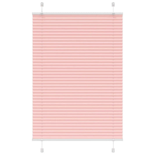 Pleated Blind Pink 85x150 cm Fabric Width 84.4 cm Polyester