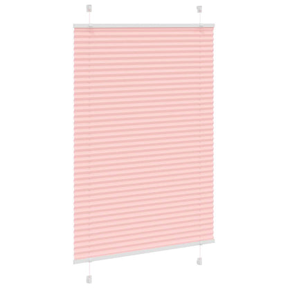 Pleated Blind Pink 85x150 cm Fabric Width 84.4 cm Polyester