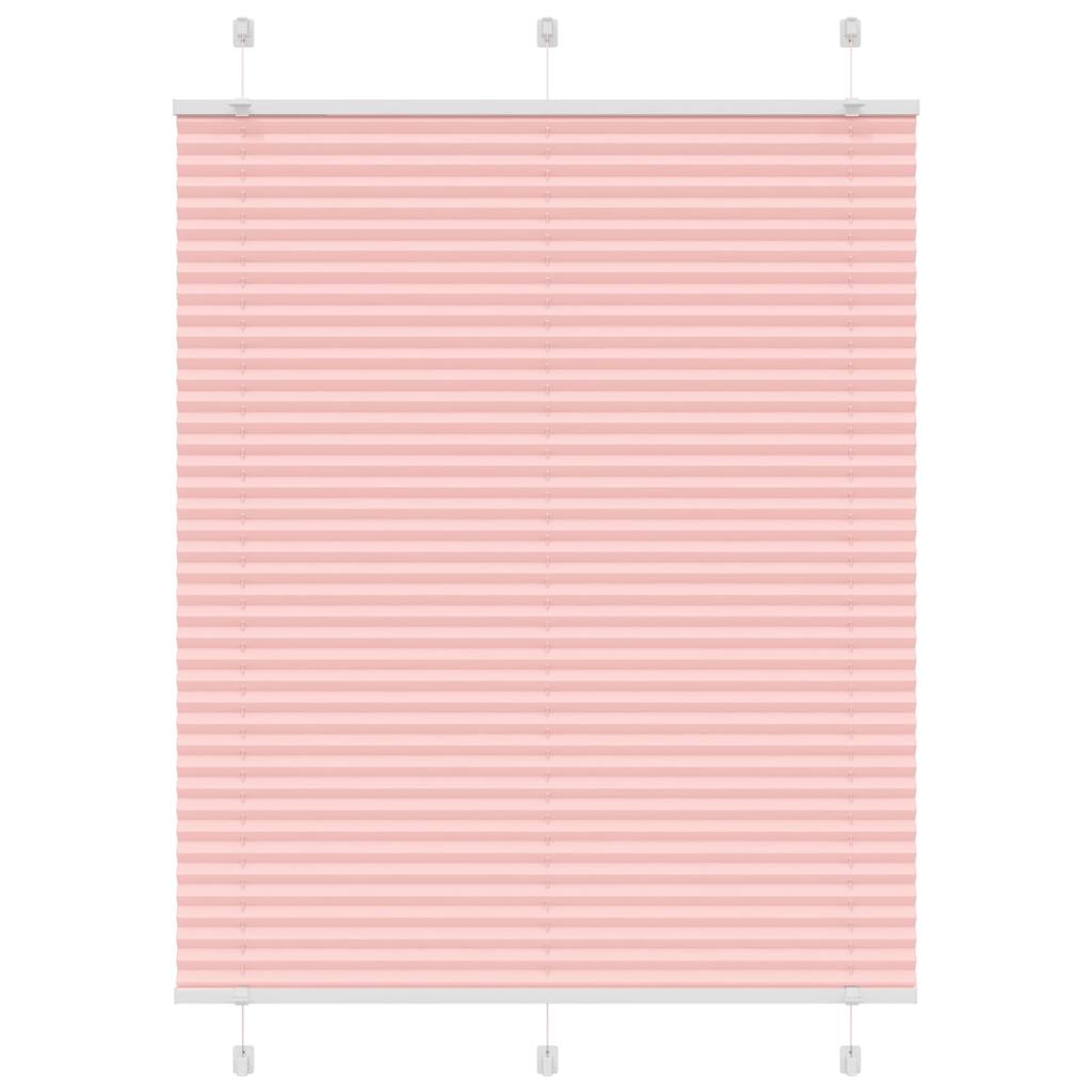 Pleated Blind Pink 110x150 cm Fabric Width 109.4 cm Polyester