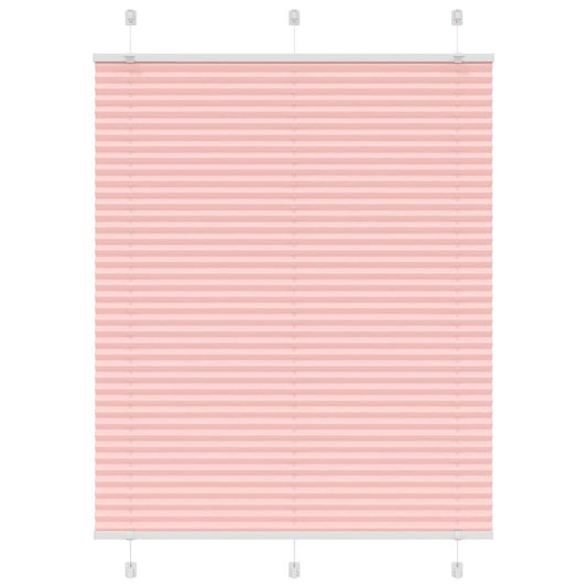 Pleated Blind Pink 110x150 cm Fabric Width 109.4 cm Polyester