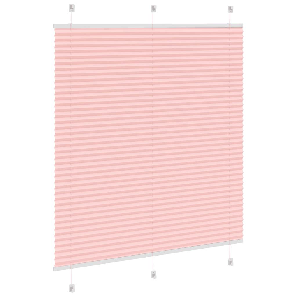 Pleated Blind Pink 115x150 cm Fabric Width 114.4 cm Polyester