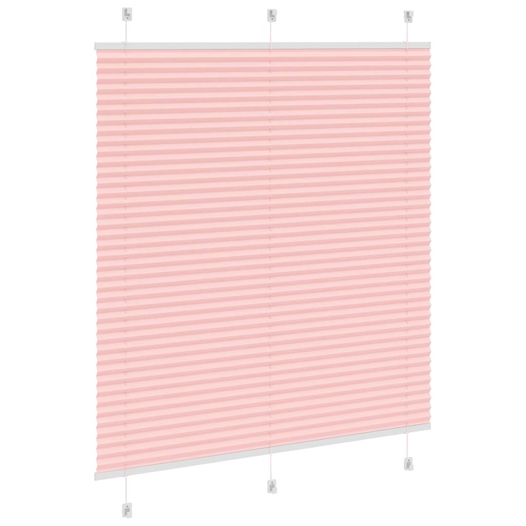 Pleated Blind Pink 120x150 cm Fabric Width 119.4 cm Polyester