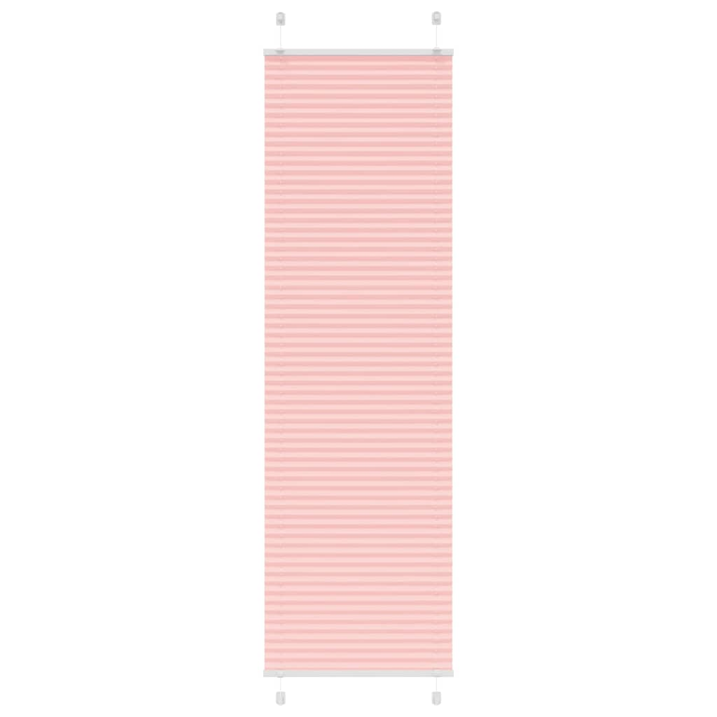 Pleated Blind Pink 60x200 cm Fabric Width 59.4 cm Polyester