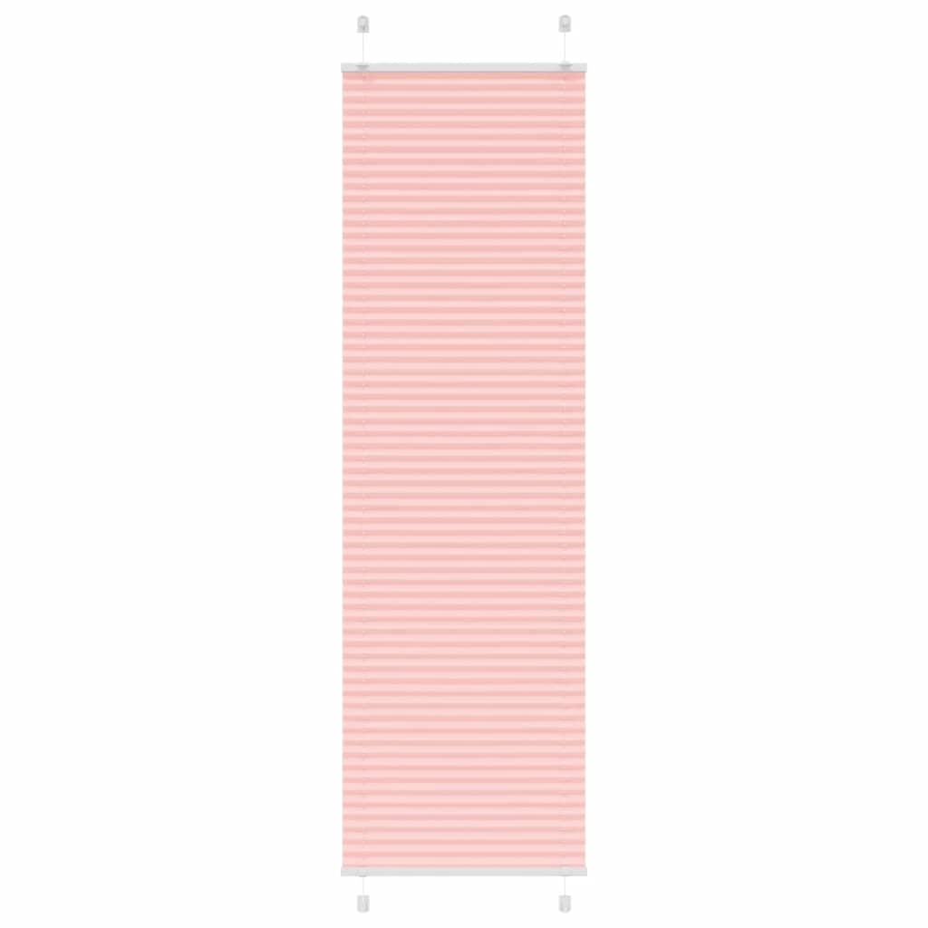 Pleated Blind Pink 65x200 cm Fabric Width 64.4 cm Polyester