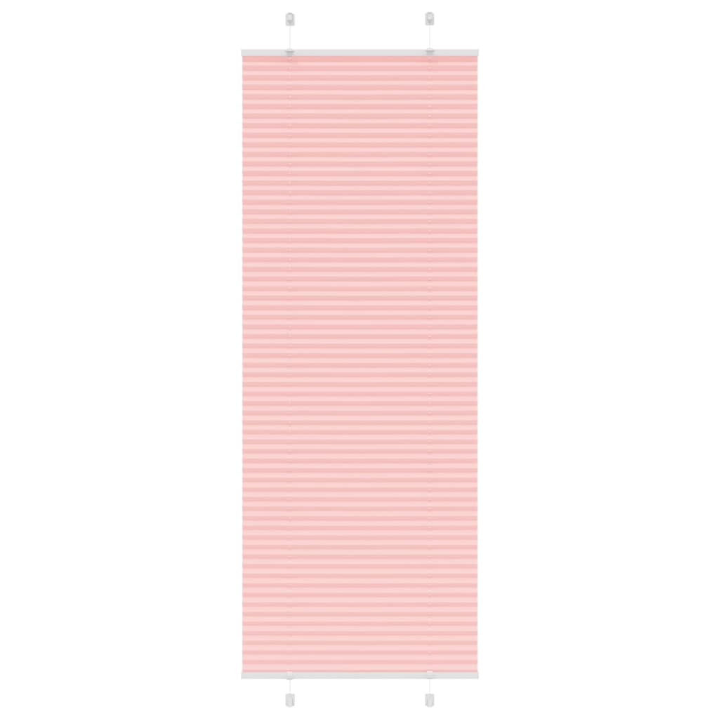 Pleated Blind Pink 70x200 cm Fabric Width 69.4 cm Polyester