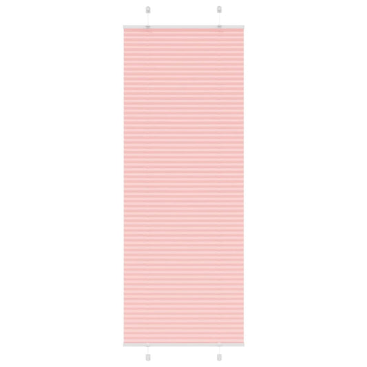 Pleated Blind Pink 70x200 cm Fabric Width 69.4 cm Polyester