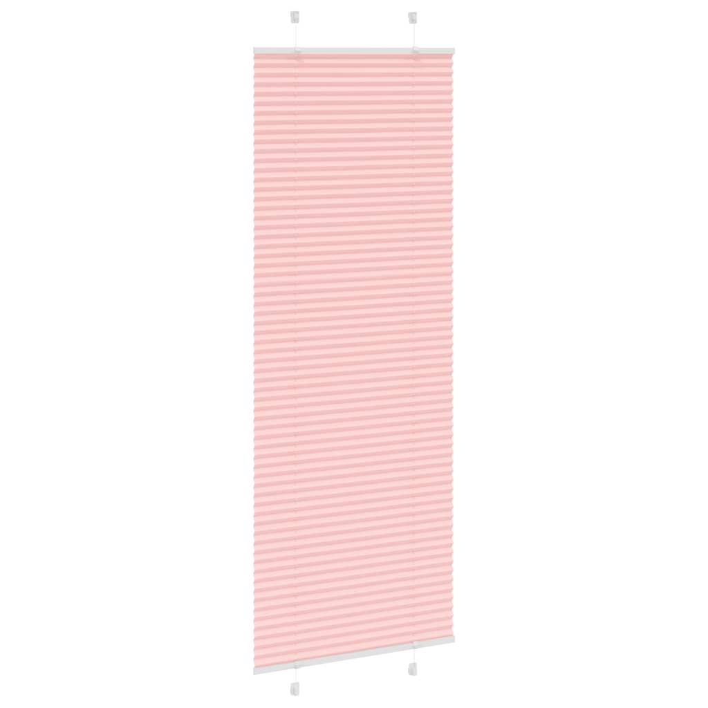 Pleated Blind Pink 70x200 cm Fabric Width 69.4 cm Polyester