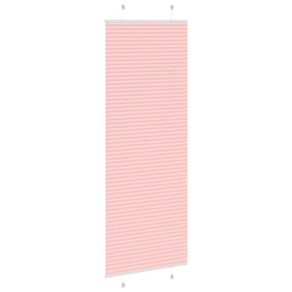 Pleated Blind Pink 70x200 cm Fabric Width 69.4 cm Polyester