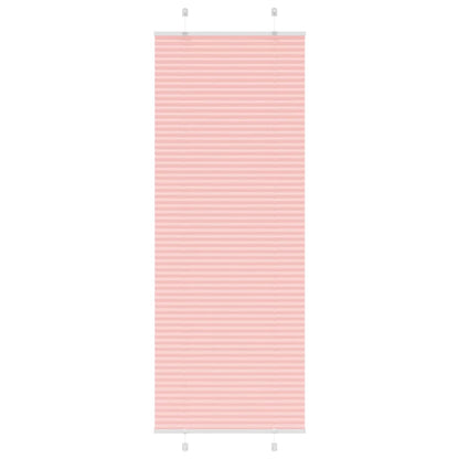 Pleated Blind Pink 75x200 cm Fabric Width 74.4 cm Polyester