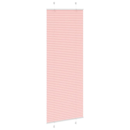 Pleated Blind Pink 80x200 cm Fabric Width 79.4 cm Polyester