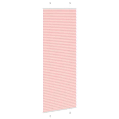 Pleated Blind Pink 80x200 cm Fabric Width 79.4 cm Polyester